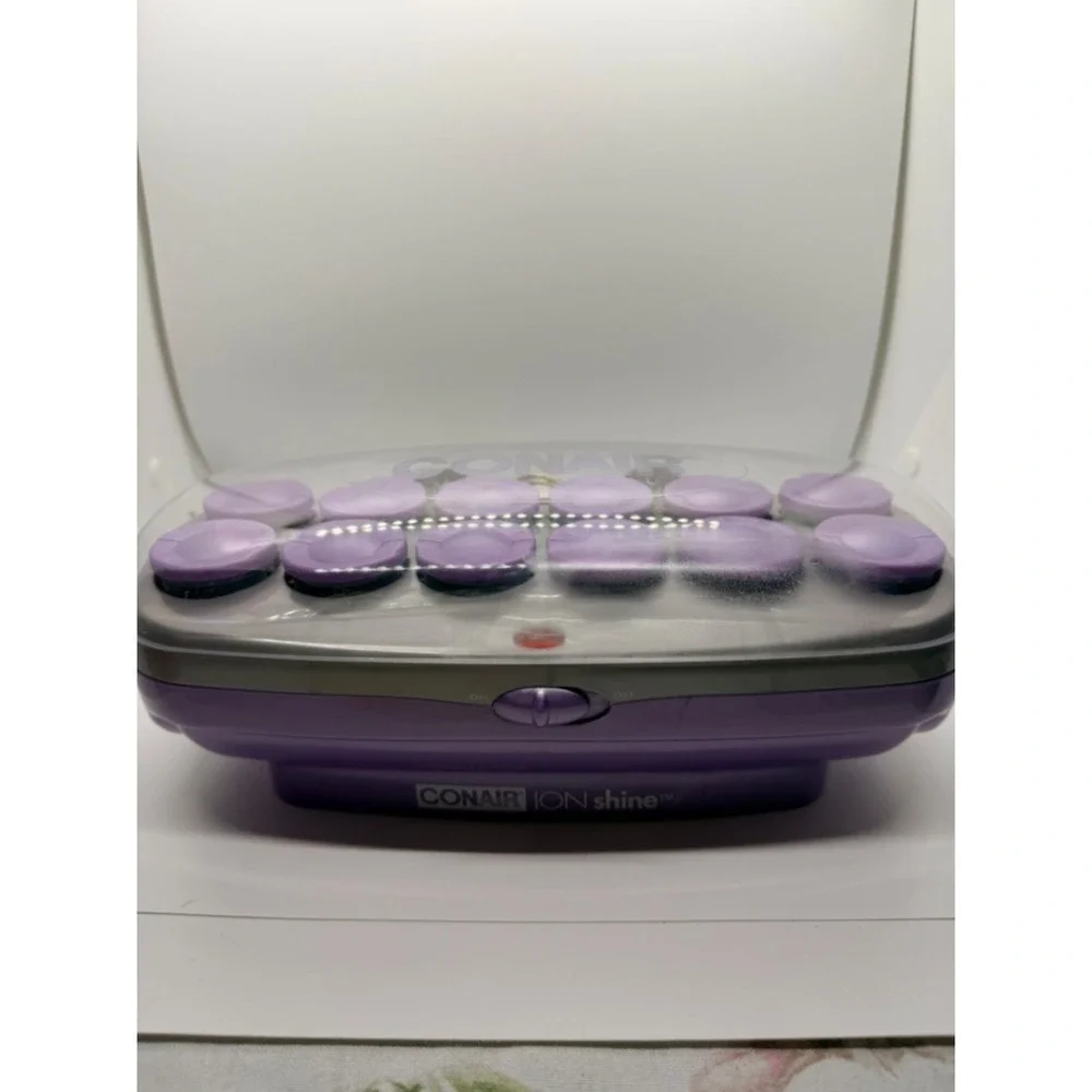 Conair Ion Shine Instant Heat Hair Setter 12 Rollers Purple CHV14IX ionic 03